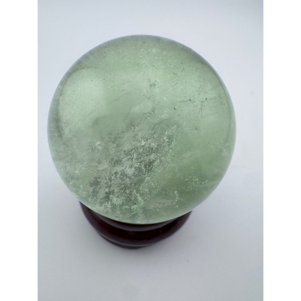Green Apple Fluorite Crystal Sphere 1.69in